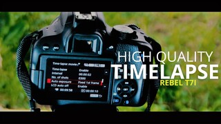 Time lapse - How to make a timelapse video with a canon Rebel t7i/800D