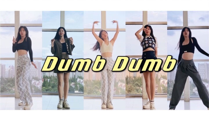 【翻跳】Dumb Dumb｜21岁生日仪式感｜3小时极限换装｜同济衷和楼21层见证日落