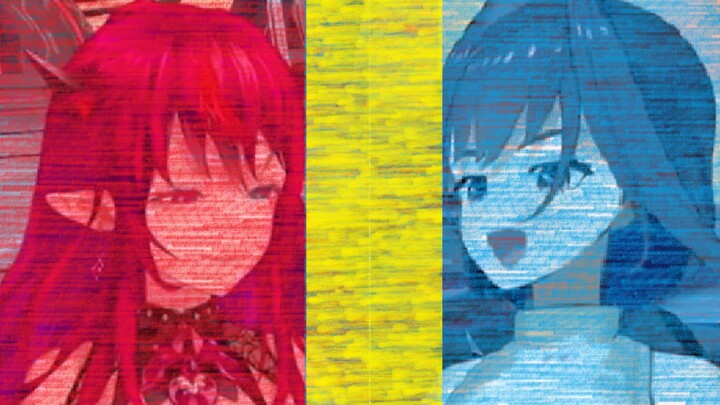 Red and blue produce yellow waste