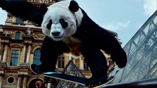 AI Creative Short Film - Panda's Olympic Fantasy Journey - People's Daily published the work