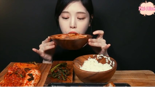 Cơm trắng, thịt ba chỉ nướng, đủ loại kim chi phần 5 #anngonmoingay