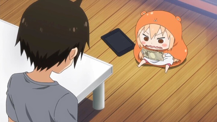 kalo umaru di kasih uang dia senang bgt