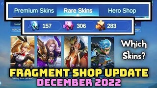 FRAGMENT SHOP NEW UPDATE!🌸DECEMBER 2022 - WHICH SKINS & WHICH HEROES?🤔