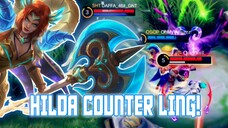 Hilda counter Ling! Ling mau farming sendiri atau ditemani tanteh Hilda nih?