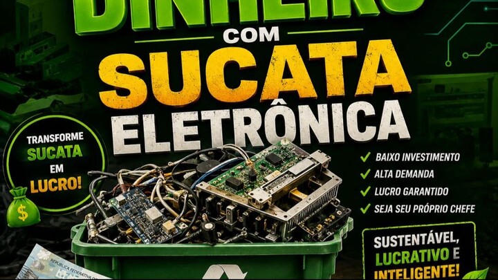 GANHE    DINHEIRO   COM   SUCATA   ELETRONICA    E     AJUDE     O  MEIO  AMBIEN