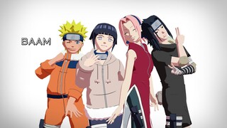 【NARUTO MMD】BAAM - NARUTO*HINATA*SAKURA*SASUKE (NARUHINA*SASUSAKU) (60fps,2K)