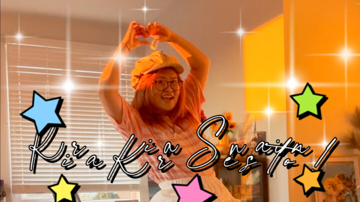 A vibrant leap shining brilliantly against the sunset! |Kira Kira Sensation!