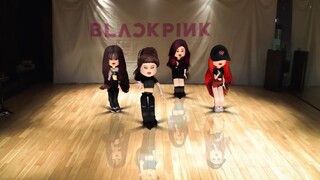 【BLACKPINK】头发丝组团出道吧，动画版AS IF IT'S YOUR LAST练习视频。