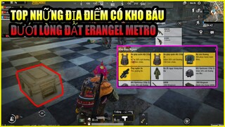 TOP Những Địa Điểm Có Kho Báu Dưới Đường Hầm Erangel Metro - Kiếm Awm Và Groza Dễ Dàng  | Xuyen Do