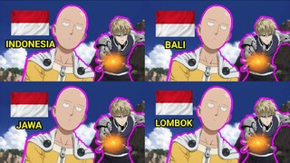 Parody 4 Bahasa || Genos Tak Berkutik Lawan Saitama 😂