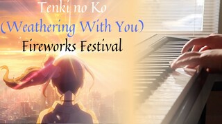 Tenki no Ko (Weathering With You) | Fireworks Festival | Piano Cover by Aaron Xiong