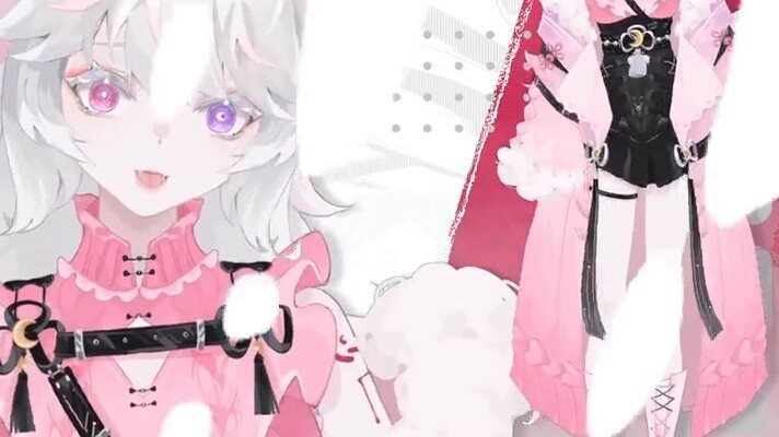 [Live2D Showcase] Con sói trắng có giọng nói và tính cách tương phản rõ rệt thức dậy trong thế giới 