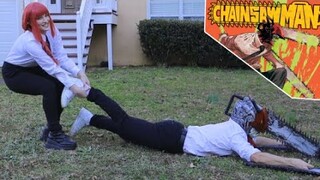 Chainsaw Man but it's a Retro Lawnmower Commercial