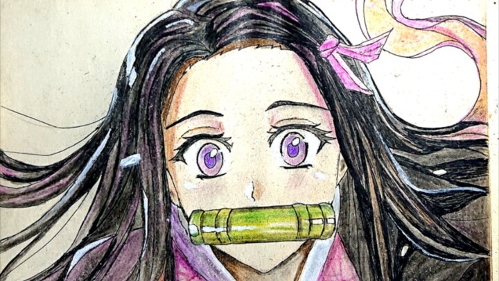 #drawing anime Nezuko demon slayer