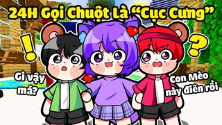 MÈO NABEE 24 GIỜ GỌI 2 ANH EM CHUỘT LÀ "CỤC CƯNG" SIÊU HÀI VÀ CÁI KẾT TRONG MINECRAFT 🐱😜