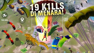 GA NYANGKA TURUN MENARA DI BAWAH MALAH DAPET 19 K1LLS! LEBIH RAME DI BAWAH! - PUBG MOBILE