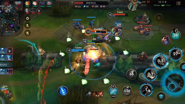 Ez Quadra Kill 2 vs 5 enemies - League of legends Wild Rift