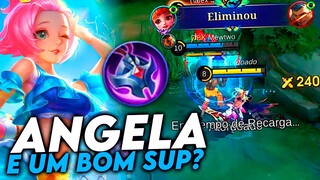 SUPORTE BUILDA CORTA CURAAAAAAA - ANGELA GAMEPLAY | Mobile Legends