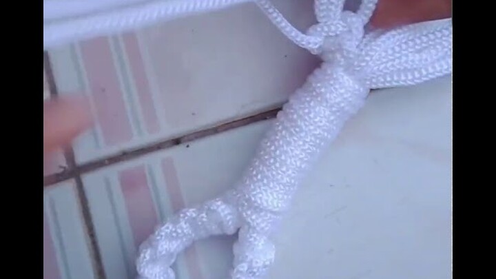 Cara membuat pot bunga gantung dari tali kur