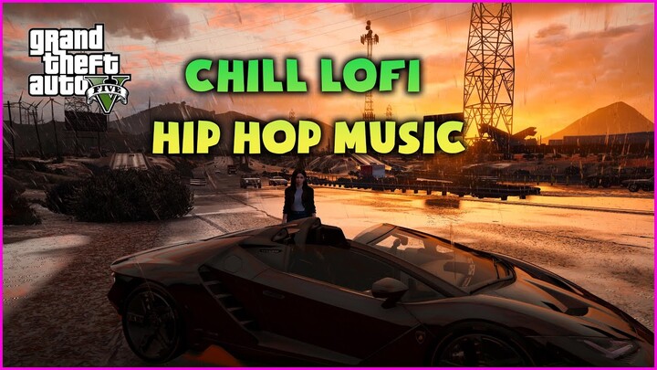 GTA 5 Ultra Realistic Graphics - Chill Lofi Hip Hop | Over Night Drive | No Copyright Music