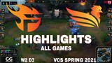 Highlight FL vs SE (All Game) VCS Mùa Xuân 2021 | Highlight SBTC vs FL | Team Flash vs SBTC Esports