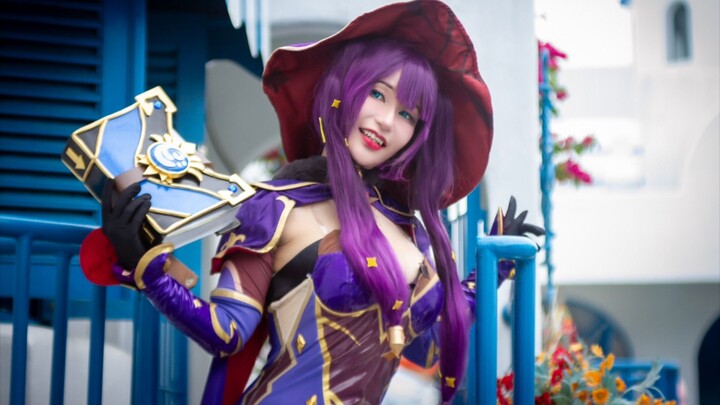 Mona Genshin Impact, Cosplayer @/min_Mijin, FG : @/Fg.Receh
