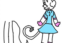 making fluffy toys in Ibis paint as girls