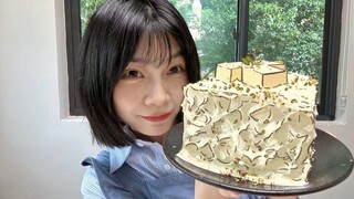 2D Osmanthus Wine and Sweet Rice Pudding Jelly Cake