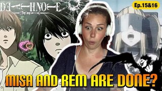 BYE REM! |Wager| And |Decision| Death Note Episode 15 and 16 REACTION + REVIEW
