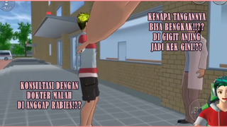 TANGAN BENGKAK!! GARA GARA DI GIGIT ANJING!! KONSULTASI DOKTER SAKURA SCHOOL SIMULATOR!!