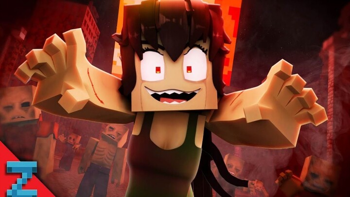"僵尸女孩 🧠（Minecraft 音乐视频动画）'恐怖又可爱的丧尸少女'"