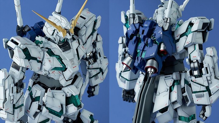 [Dibuat oleh Red Wing] Semprotan bayangan PG Unicorn Gundam selesai dan ditaburi bunga~