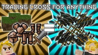 TRADING CROSS FOR ANYTHING IN SKYBLOCK || BLOCKMAN GO