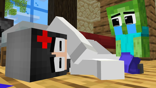 Monster School Baby Zombie อาศัยอยู่กับ Bad RICH Family Herobrine - Sad Story - Minecraft Animation