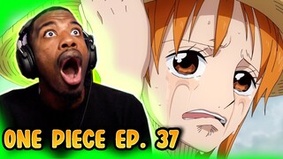 LUFFY SAVES NAMI!!! iM IN SO MUCH PAIN!!! One Piece Episode 37 Reaction