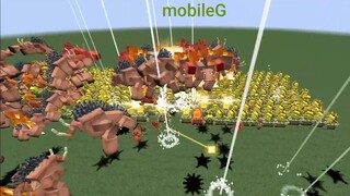 100 hoglin đột biến vs 500 đầu bếp mặt trời #game
