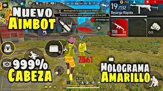 NUEVO ARCHIVO AIMBOT 999% CABEZA PARA FREE FIRE ACTUALIZADO 😈 + HOLOGRAMA AMARILLO NO BAN NO BLACK