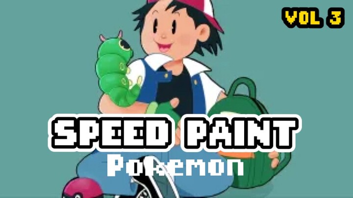 [SPEED PAINT] Kenapa Caterpie Jadi Pokemon Pertama Ash yang Ditangkap?