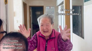 Meeting Korean-Filipino Great-Grandson for the First TimeㅣEpic Reaction