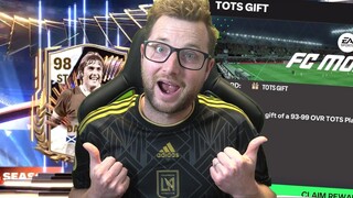 We Got a FREE 93-99 OVR TOTS Player, Coins, and Gems on FC Mobile!