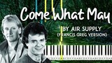 Come What May by Air Supply piano cover  + sheet music & lyrics