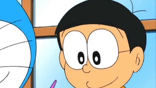Doraemon: Nobita accidentally threw Shizuka into the water with the magic rope, and was chased by Fa