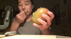 ASMR Plate Licking Mango - Sensitive Sounds Of Eating & Cutting (NO TALKING)