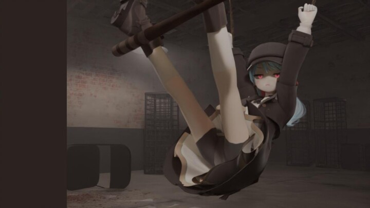 Real torture device [Judas hanging basket] VS cheap girl