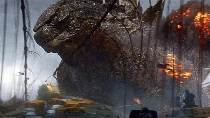[Original soundtrack] [Godzilla] Nostalgia, Godzilla slaps the Golden Gate Bridge with one claw