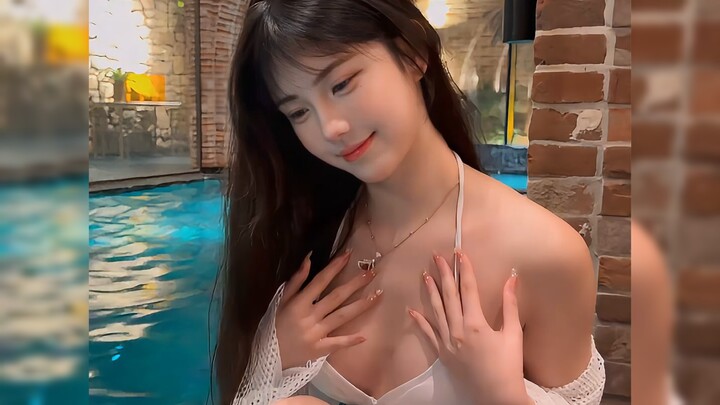 【Kela】Super-Sweet Long-Legged Swimsuit Car Model