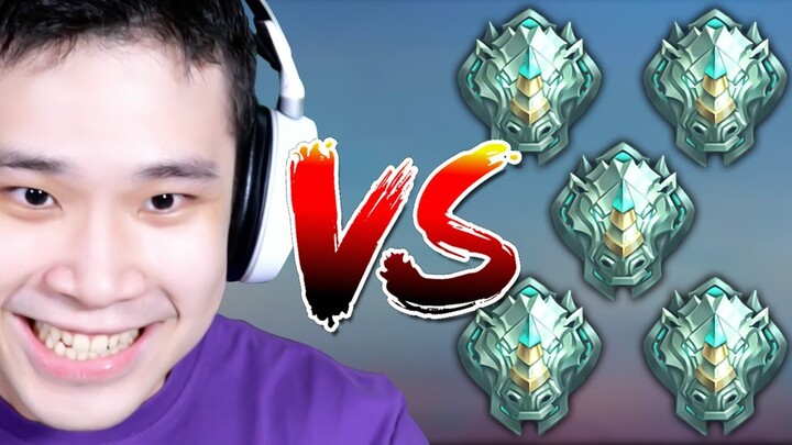 1 Top Global Fanny VS 5 Orang Epic - Mobile Legends