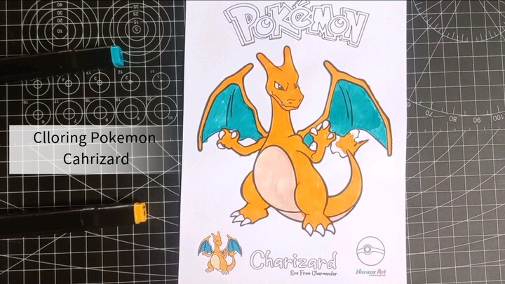 Colloring pokemon Charizard
