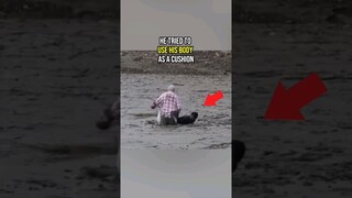 He did this to help two trapped men 😨🙏 #shorts