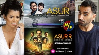 ASUR 1 & ASUR 2 TRAILER REACTION!! | Voot | Welcome to Your Dark Side | Arshad Warsi | Barun Sobti